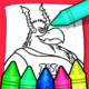anime boy coloring pages