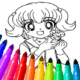 anime coloring pages for kids