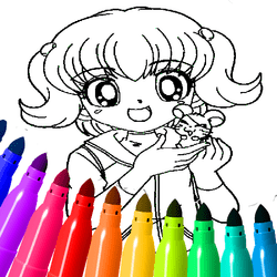 anime coloring pages for kids