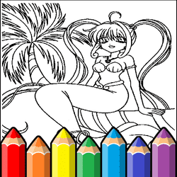 anime princess coloring pages