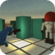 blue fighting friends