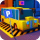 bus parking city 3d