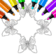 butterfly coloring pages kids